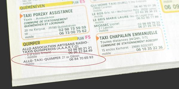 taxi Quimper Pages Jaunes